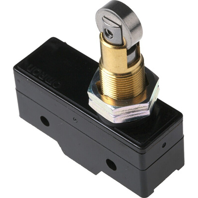 Omron Roller Plunger Limit Switch, NO/NC, IP00, SPDT, 500V ac Max, 15A Max