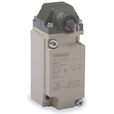 Omron Roller Lever Limit Switch, NO/NC, IP67, SPDT, 600V ac Max, 10A Max