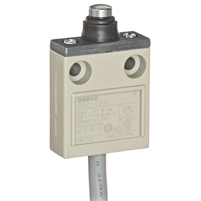 Omron Plunger Limit Switch, NO/NC, IP67, SPDT, 250V ac Max, 250 V ac 5A Max