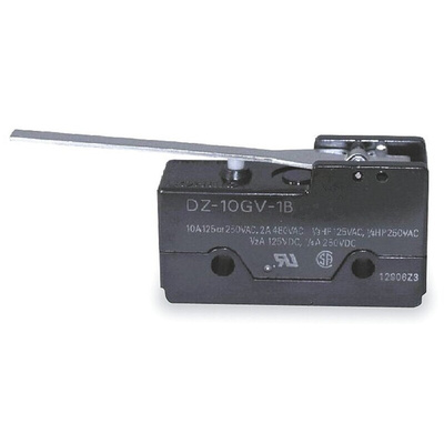 Omron Lever Limit Switch, 2NO/2NC, IP00, DPDT, 250V ac Max, 10A Max
