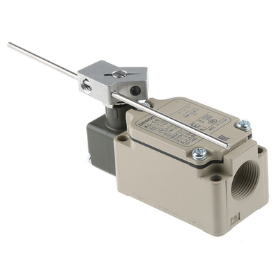 Omron WL Series Rod Limit Switch, NO/NC, IP67, DPDT, Aluminium Alloy Housing, 250V ac Max, 2A Max
