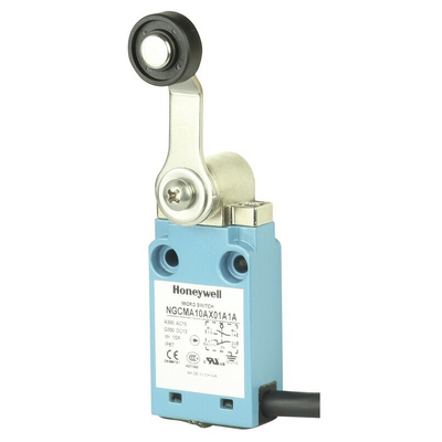 Honeywell NGC Series Roller Lever Limit Switch, NO/NC, IP67, SPDT, Plastic Housing, 240V ac Max, 6A Max