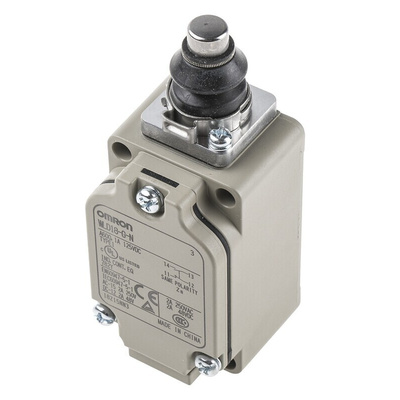 Omron WL Series Plunger Limit Switch, NO/NC, IP67, SPST, 500V ac Max, 10A Max