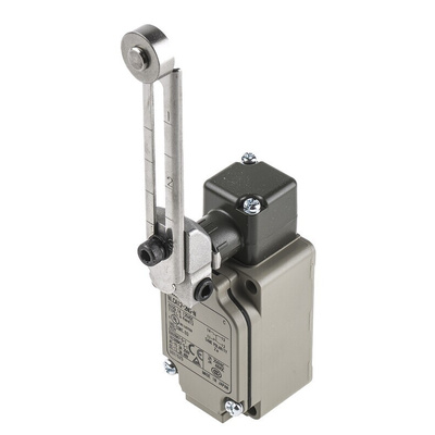Omron WL Series Roller Lever Limit Switch, NO/NC, IP67, SPST, 500V ac Max, 10A Max