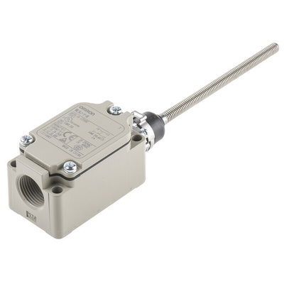 Omron WL Series Coil Spring Limit Switch, NO/NC, IP67, SPST, 500V ac Max, 10A Max