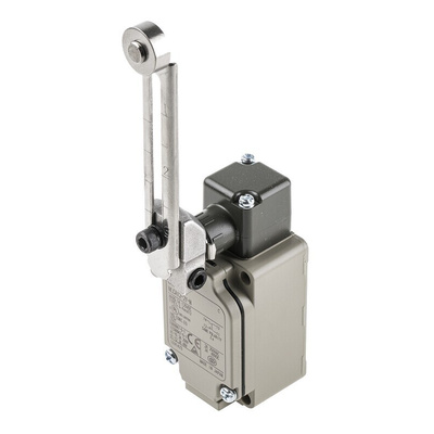 Omron WL Series Roller Lever Limit Switch, NO/NC, IP67, SPST, 500V ac Max, 10A Max