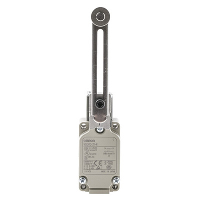 Omron WL Series Roller Lever Limit Switch, NO/NC, IP67, SPST, 500V ac Max, 10A Max