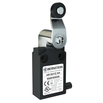 Bernstein AG I49 Series Plunger Roller Lever Top Plunger, NO/NC, IP67, SPST, Plastic Housing