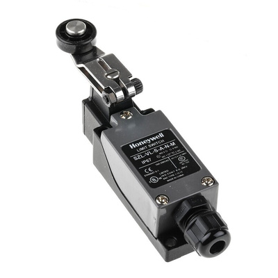 Honeywell SZL-VL Series Roller Lever Limit Switch, NO/NC, IP67, SPDT, Metal Housing, 380V ac Max, 380 V ac 0.5A Max