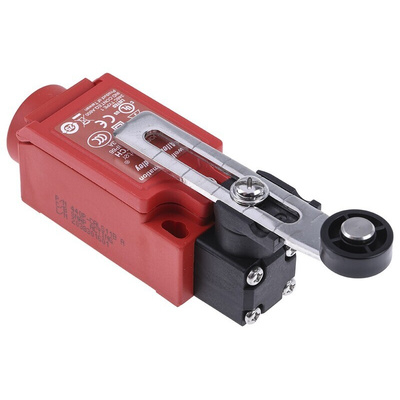 Allen Bradley Guardmaster 440P Series Adjustable Roller Lever Top Plunger, NO/NC, IP66, SPST, Glass Filled PBT Housing