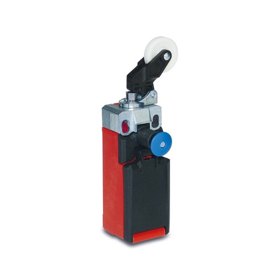 Bernstein AG I81 Series Roller Lever Limit Switch, NC/NO, IP66, IP67, DPST, Thermoplastic Housing, 240V ac Max, 5A Max