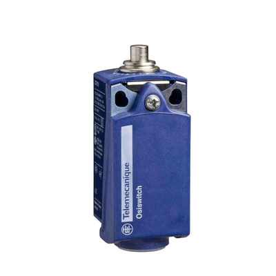 Telemecanique Sensors XCKP Series Plunger Limit Switch, 1NC/1NO, IP66, IP67, DPST, Plastic Housing, 240V ac Max, 10A Max