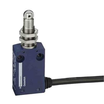 Telemecanique Sensors XCMN Series Roller Plunger Limit Switch, 1NC/1NO, IP65, DPST, Plastic Housing, 240V ac Max, 1.5A