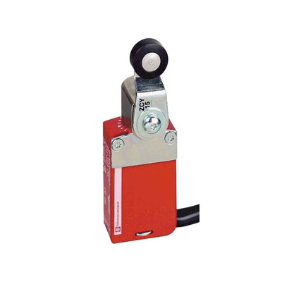 Telemecanique Sensors XCSM Series Roller Plunger Interlock Switch, 2NC/1NO, IP66, IP67, IP68, 3P, Zamak Zinc Alloy