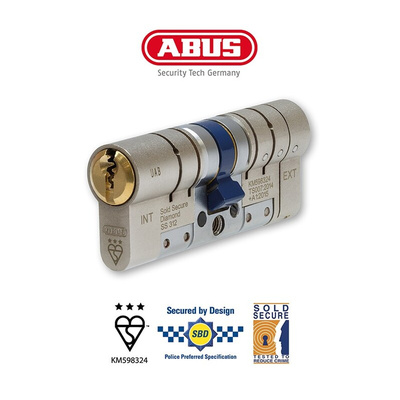 89026 | ABUS Brass Euro Cylinder Lock, 35/45 mm (80mm)