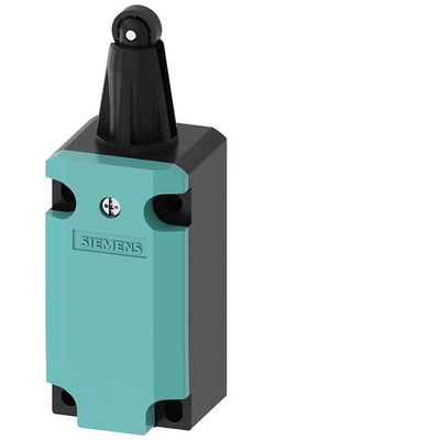 Siemens Roller Plunger Limit Switch, 1NC/1NO, IP66, IP67, Plastic Housing, 250V ac Max, 4A Max