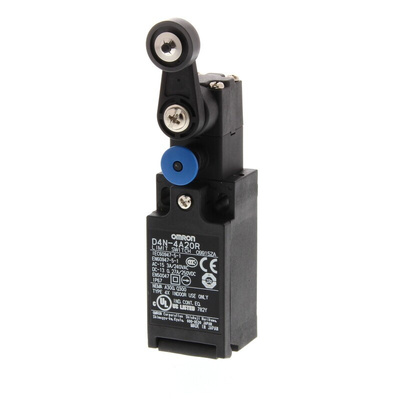 Omron Roller Lever Limit Switch, 1NC/1NO, IP67