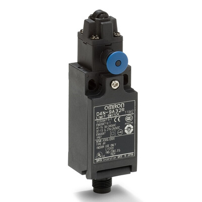 Omron Roller Lever Limit Switch, 1NC/1NO, IP67, SPST, Metal Housing, 240V ac Max, 10A Max