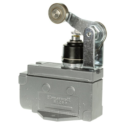 Honeywell Roller Lever Limit Switch, 1NC/1NO, IP65, SPDT, Die Cast Aluminium Housing, 480V ac ac Max, 15A Max