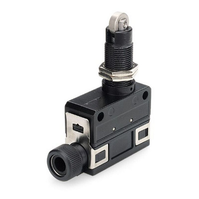 Honeywell SL1 Series Roller Plunger Limit Switch, IP67, SPDT, Die Cast Zinc Housing, 250V ac Max, 5A Max