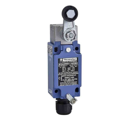 Telemecanique Sensors Roller Lever Limit Switch, 2NC/1NO, IP66, 3P, Metal Housing, 400V ac Max, 6A Max