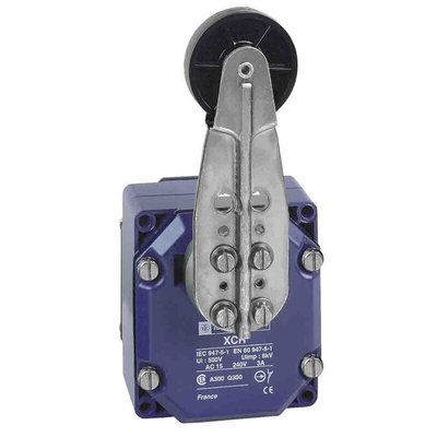 Telemecanique Sensors Roller Limit Switch, 1NC/1NO + 1NC/1NO, IP54, 4P, Metal Housing