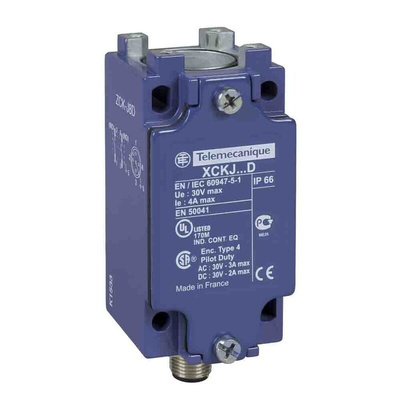 Telemecanique Sensors Limit Switch, 2NO, IP66, DP, Metal Housing, 60V ac Max, 10A Max