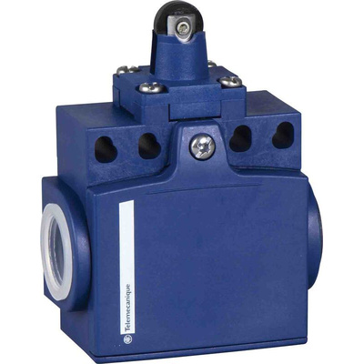 Telemecanique Sensors Roller Limit Switch, 1NC/1NO, IP66, IP67, Metal Housing, 10A Max