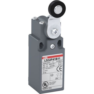 ABB Limit Switch, IP65, 2P, 600V ac Max, 10A Max