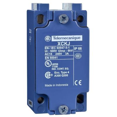 Telemecanique Sensors Limit Switch, IP66, DP, Metal Housing, 240V ac Max, 3A Max