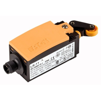 Eaton Series Roller Lever Limit Switch, 1NO/1NC, IP66, Plastic Housing, 400V ac Max, 4A Max