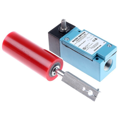 Honeywell HDLS Series Roller Lever Limit Switch, NO/NC, IP67, SPDT, Die Cast Zinc Housing, 600V ac Max, 10A Max