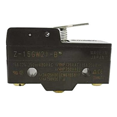 Omron Lever Limit Switch, NO/NC, IP00, SPDT, Thermosetting Resin Housing, 500V ac Max, 15A Max