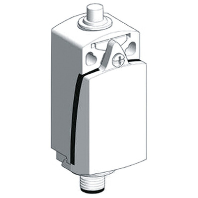 Telemecanique Sensors OsiSense XC Series Plunger Limit Switch, NO/NC, IP66, IP67, DPST, Zamak Zinc Alloy Housing, 60V