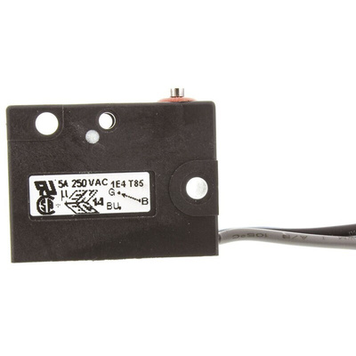 Saia-Burgess Plunger Micro Switch, Pre-wired Terminal, 5 A @ 250 V ac, SPDT, IP67