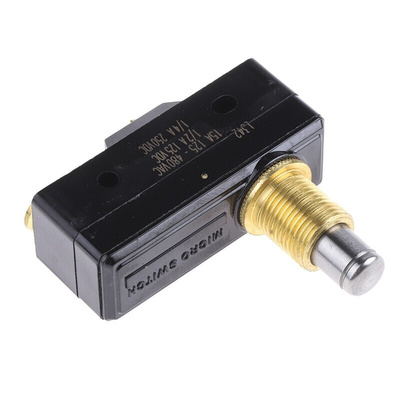 Honeywell Plunger Micro Switch, Screw Terminal, 16 A @ 250 V ac, SPDT