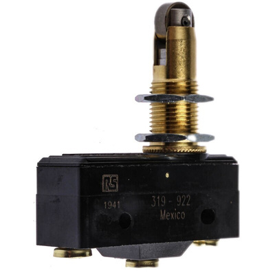 Honeywell Roller Plunger Micro Switch, Screw Terminal, 15 A @ 480 V ac, SP-CO