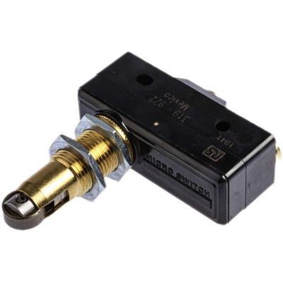 Honeywell Roller Plunger Micro Switch, Screw Terminal, 15 A @ 480 V ac, SP-CO