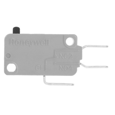 Honeywell Plunger Micro Switch, Tab Terminal, 16 A @ 250 V ac, SPDT