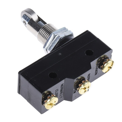 ZF Roller Micro Switch, Screw Terminal, 15 A @ 250 V ac, SPDT