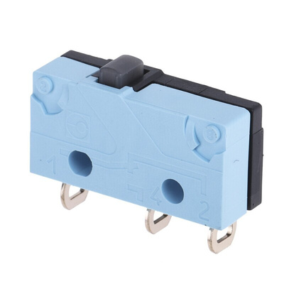 Crouzet Button Micro Switch, Solder Terminal, 5 A @ 250 V ac, SPDT, IP67