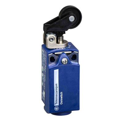 Telemecanique Sensors XCKP Series Roller Lever Limit Switch, 1NC/1NO, IP66, IP67, DPST, Plastic Housing, 240V ac Max,