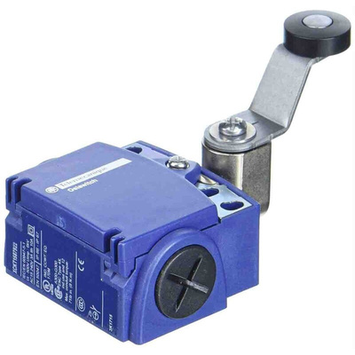 Telemecanique Sensors XCKT Series Roller Plunger Limit Switch, 1NC/1NO, IP66, IP67, 2P, Plastic Housing, 240V ac Max,