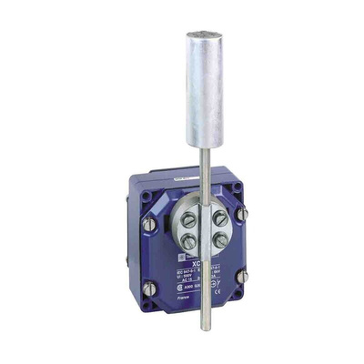 Telemecanique Sensors XCR Series Roller Lever Limit Switch, 2CO, IP65, DPST, Zinc Alloy Housing, 240V ac Max, 3A Max