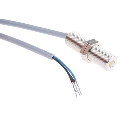 Baumer Barrel Nickel Plated Brass PNP 0 → 10Hz Precision Position Switch, Cable Mount, 50mA, IP50, 28 x 8mm