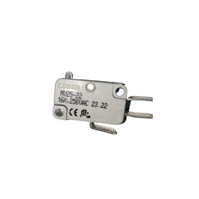 RS PRO Plunger Microswitch, Quick Connect Terminal, 16A @ 250V ac, SPDT, IP40
