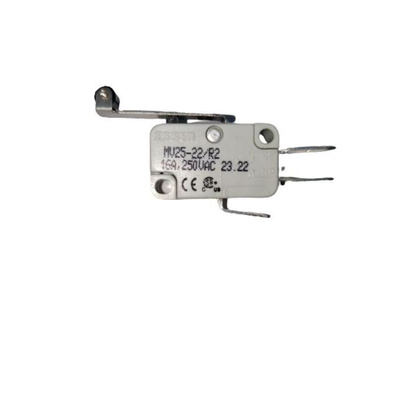 RS PRO Long Roller Lever Microswitch, Quick Connect Terminal, 16A @ 250V ac, SPDT, IP40