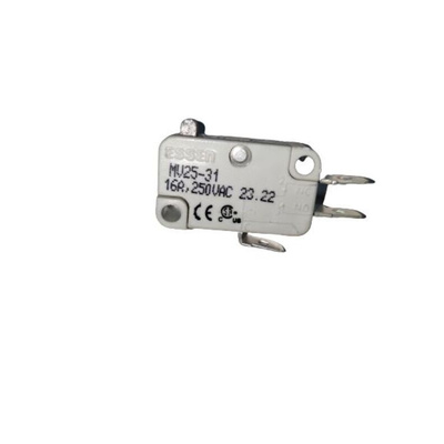 RS PRO Plunger Microswitch, Quick Connect Terminal, 10A @ 250V ac, SPDT, IP40