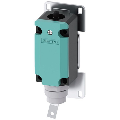 Siemens 3SE5 Series Safety Switch, 1NO/1NC, IP65, 2P, Metal Housing, 250V ac Max, 10A Max