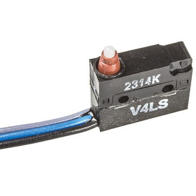 Saia-Burgess Plunger Snap Action Micro Switch, Pre-wired Terminal, 5 A @ 250 V ac, SPDT, IP6K7